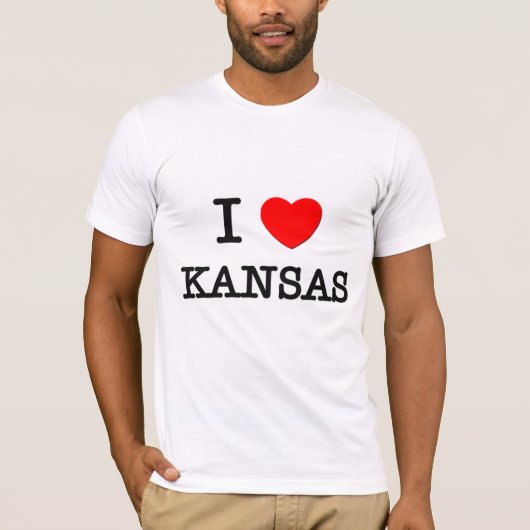 I HEART KANSAS T-SHIRT (Voorkant)