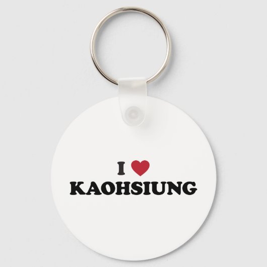I Heart Kaohsiung Taiwan Sleutelhanger (Voorkant)
