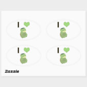I Heart Kappa Ovale Sticker (Vel)