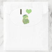 I Heart Kappa Ovale Sticker (Tas)