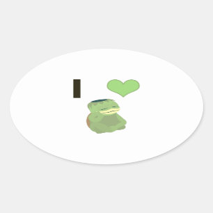 I Heart Kappa Ovale Sticker