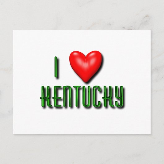 I Heart Kentucky Briefkaart (Voorkant)