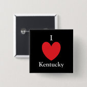 I Heart Kentucky Button (Voorkant /achterkant)