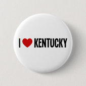 I Heart Kentucky Ronde Knop Button 5,7 Cm (Voorkant)