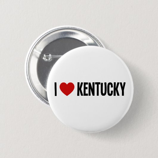 I Heart Kentucky Ronde Knop Button 5,7 Cm (Voorkant /achterkant)