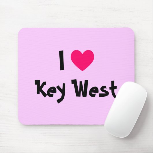 I Heart Key West Florida Muismat (Met muis)