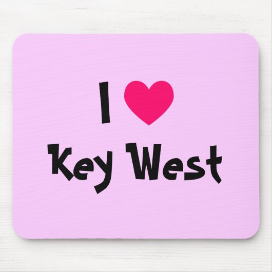 I Heart Key West Florida Muismat (Voorkant)