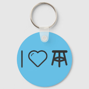 I Heart Kitchen-gereedschappen Sleutelhanger