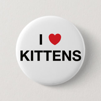 I HEART KITTENS badge Ronde Button 5,7 Cm