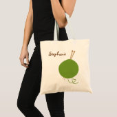 I Heart Knitting Bag Tote Bag (Voorkant (product))