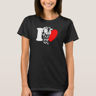 I Heart Koeien - Funny Farmer, Cattle Rancher, Koe T-shirt