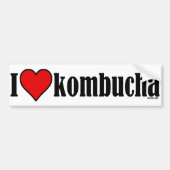 I Heart Kombucha Bumpersticker (Voorkant)