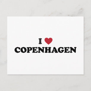 I Heart Kopenhagen Denmark Briefkaart