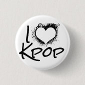 I Heart Kpop Button (Voorkant)