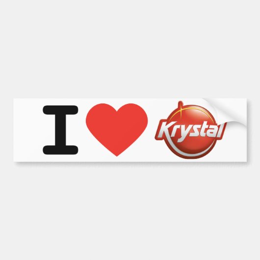 I Heart Krystal Bumpersticker (Voorkant)