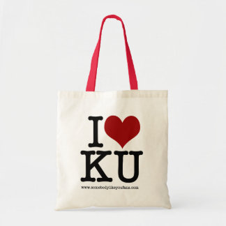 I Heart KU Canvas tas