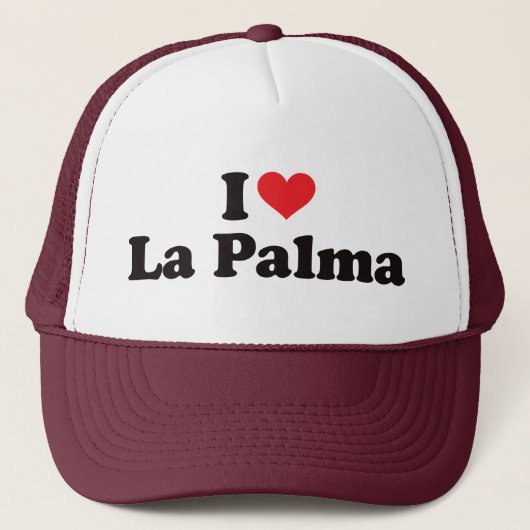 I Heart La Palma Trucker Pet (Voorkant)