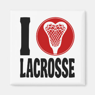 I Heart Lacrosse Magneet