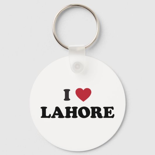 I Heart Lahore Pakistan Sleutelhanger (Voorkant)