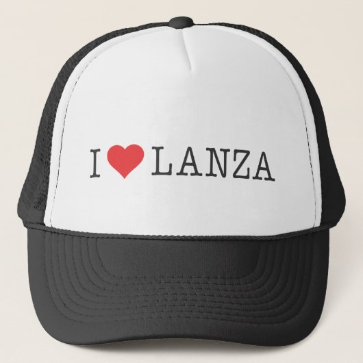 I Heart Lanza Trucker Hat Pet (Voorkant)