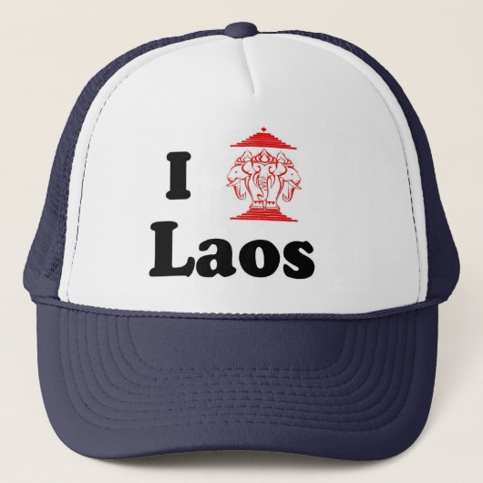 I Heart LAOS Trucker Pet (Voorkant)