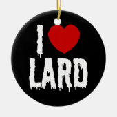 I HEART-LARD KERAMISCH ORNAMENT (Voorkant)
