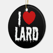 I HEART-LARD KERAMISCH ORNAMENT (Links)