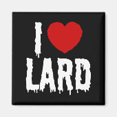 I HEART-LARD MAGNEET (Voorkant)