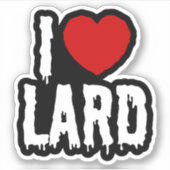 I HEART-LARD STICKER (Voorkant)
