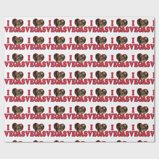 I Heart Las Vegas Cadeaupapier (Vlak)