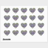 I Heart Lavender Flowers Floral Hart Sticker (Vel)