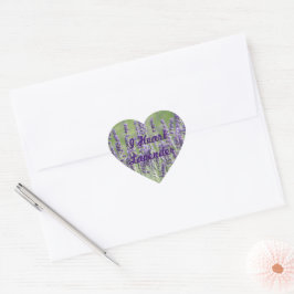 I Heart Lavender Flowers Floral Hart Sticker