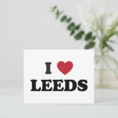 I Heart Leeds England Briefkaart (Staand voorkant)