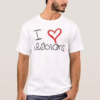 I Heart lesbiennes T-shirt