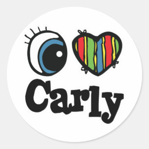 I Heart (Liefde) Carly Ronde Sticker