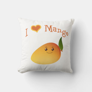 I Heart (liefde) Mango Kussen
