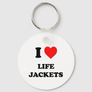 I Heart Life Jackets Sleutelhanger