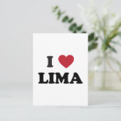 I Heart Lima Peru Briefkaart (Staand voorkant)