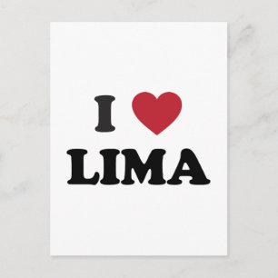I Heart Lima Peru Briefkaart