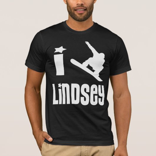 I Heart Lindsey Art T-shirt T-Shirt (Voorkant)