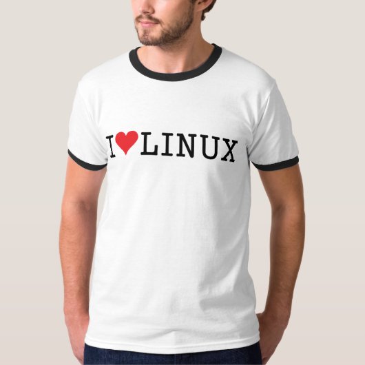 I Heart Linux 2 T-shirt (Voorkant)