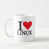 I Heart Linux Koffiemok (Links)