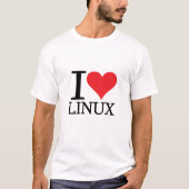 I Heart Linux T-shirt (Voorkant)