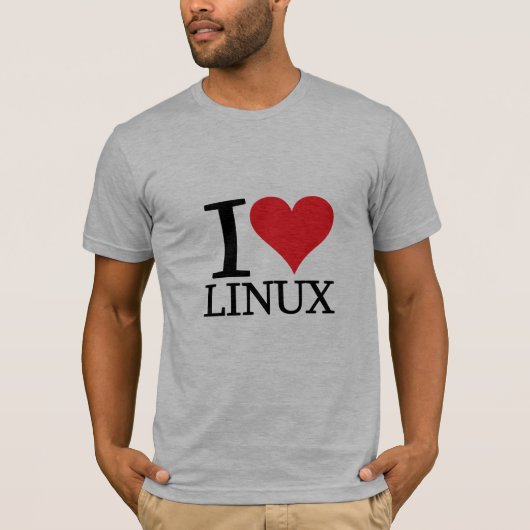 I Heart Linux T-shirt (Voorkant)