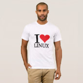 I Heart Linux T-shirt (Voorkant volledig)
