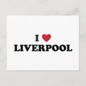 I Heart Liverpool England Briefkaart (Voorkant)