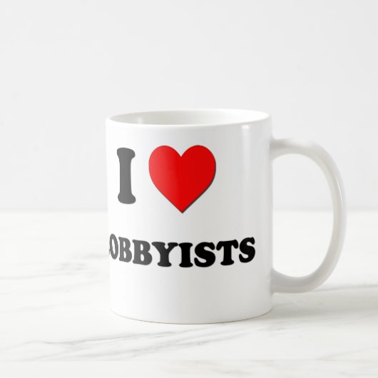 I Heart Lobbyisten Koffiemok (Rechts)