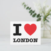 I Heart London Briefkaart (Staand voorkant)