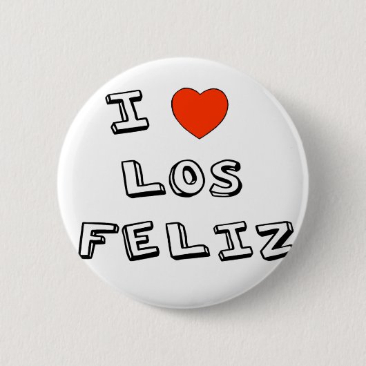I Heart Los Feliz Ronde Button 5,7 Cm (Voorkant)