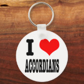 I HEART (LOVE) ACCORDIANS SLEUTELHANGER (Voorkant)